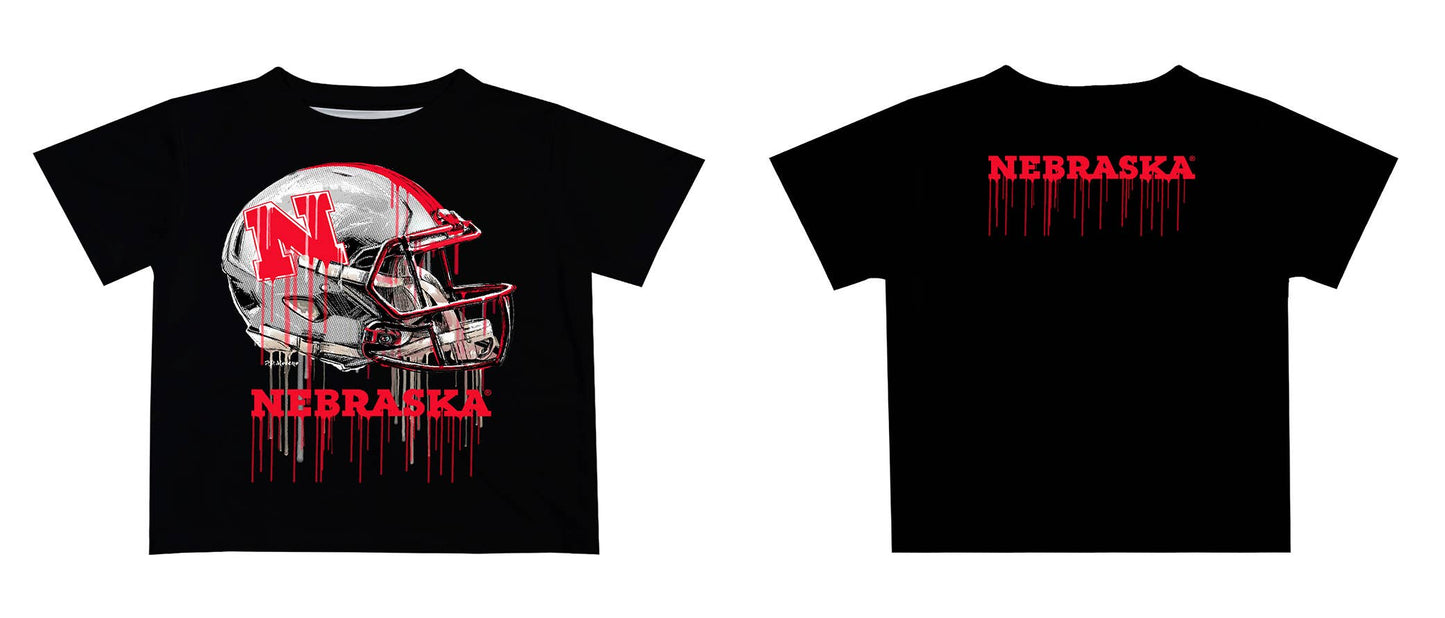 University of Nebraska Dripping Football Helmet Children's T-Shirt