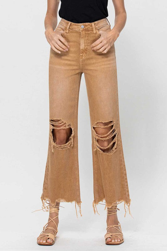 Vervet 90's Vintage Crop Flare Jeans
