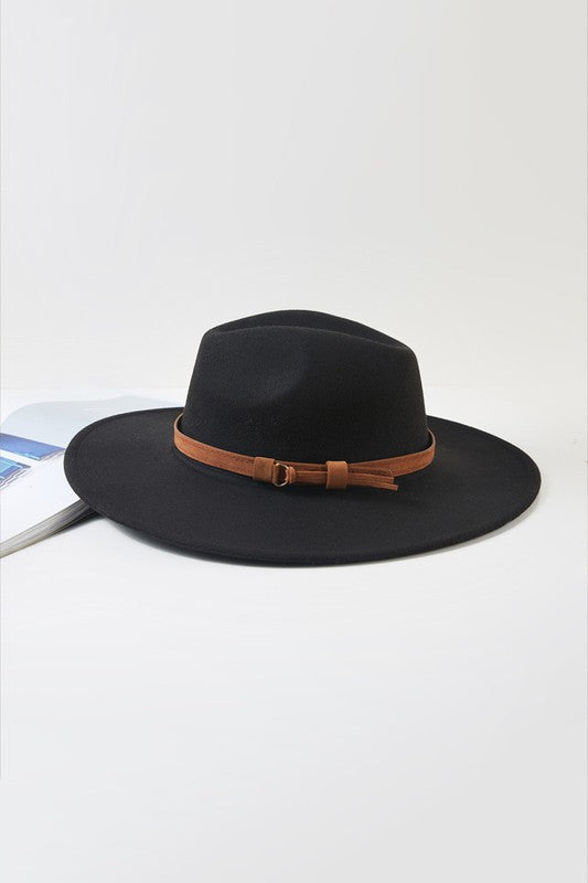 Faux Leather Hat Brim Band