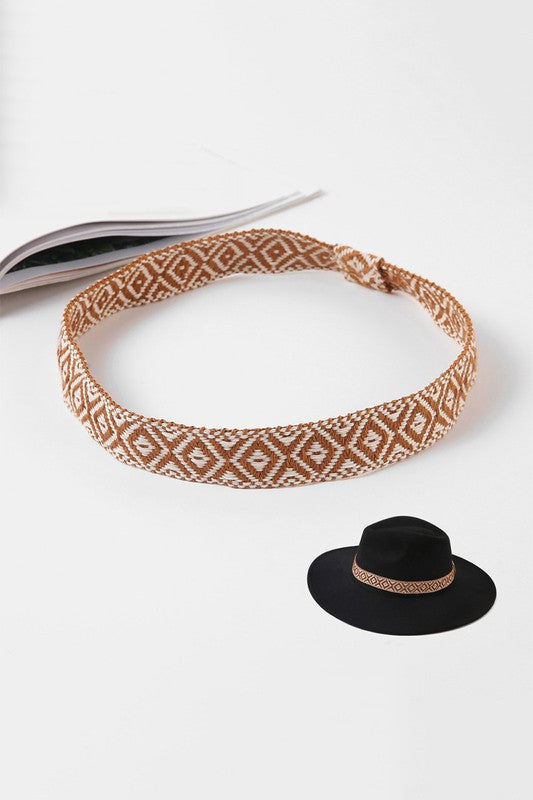 Aztec Triangular Hat Brim Band