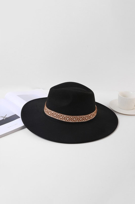Aztec Triangular Hat Brim Band