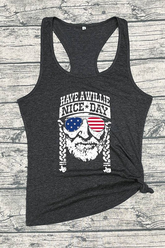 "Have a Willie Nice Day" Graphic Tank