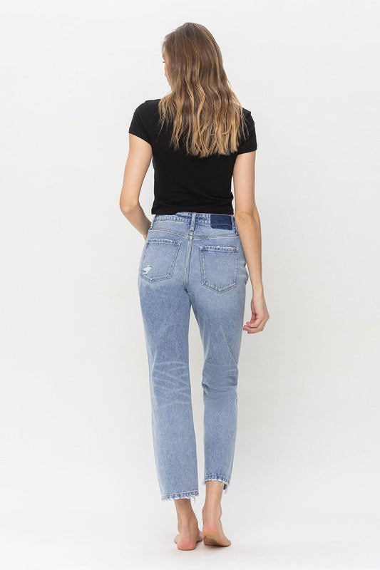 Vervet High Rise Rigid Straight Jeans