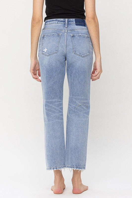 Vervet High Rise Rigid Straight Jeans