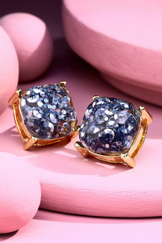 Gemstone Stud Earrings