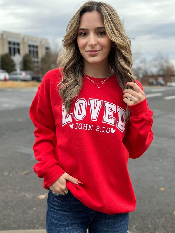 LOVED John 3:16 Graphic Sweatshirt