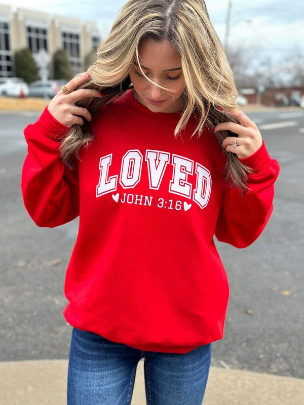 LOVED John 3:16 Graphic Sweatshirt