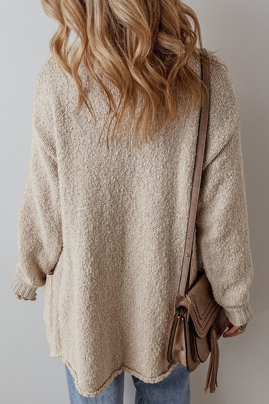 Collared Button Up Cardigan