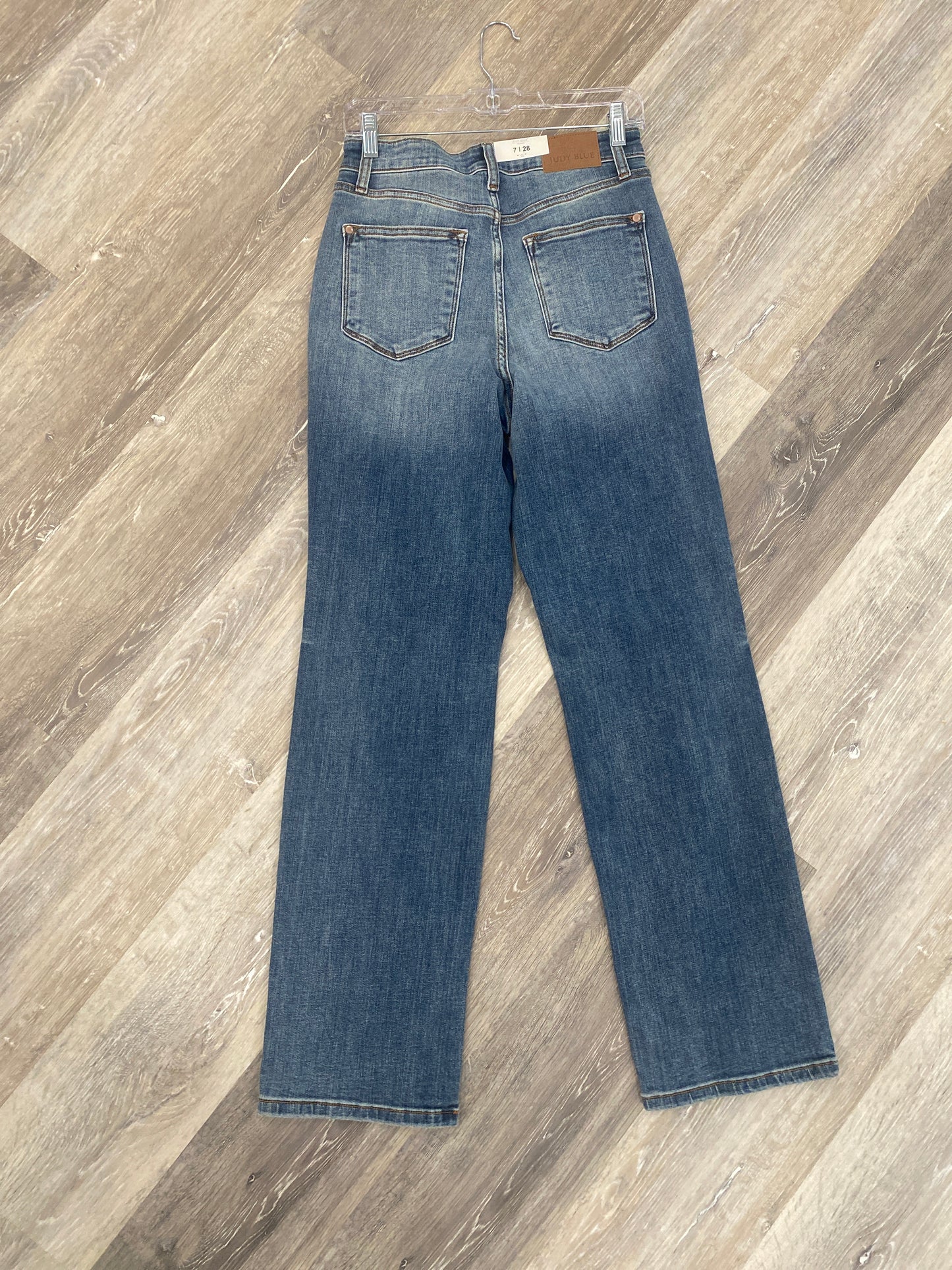 Judy Blue High Waist Dad Jeans w/ Harsh Tint and Destroy