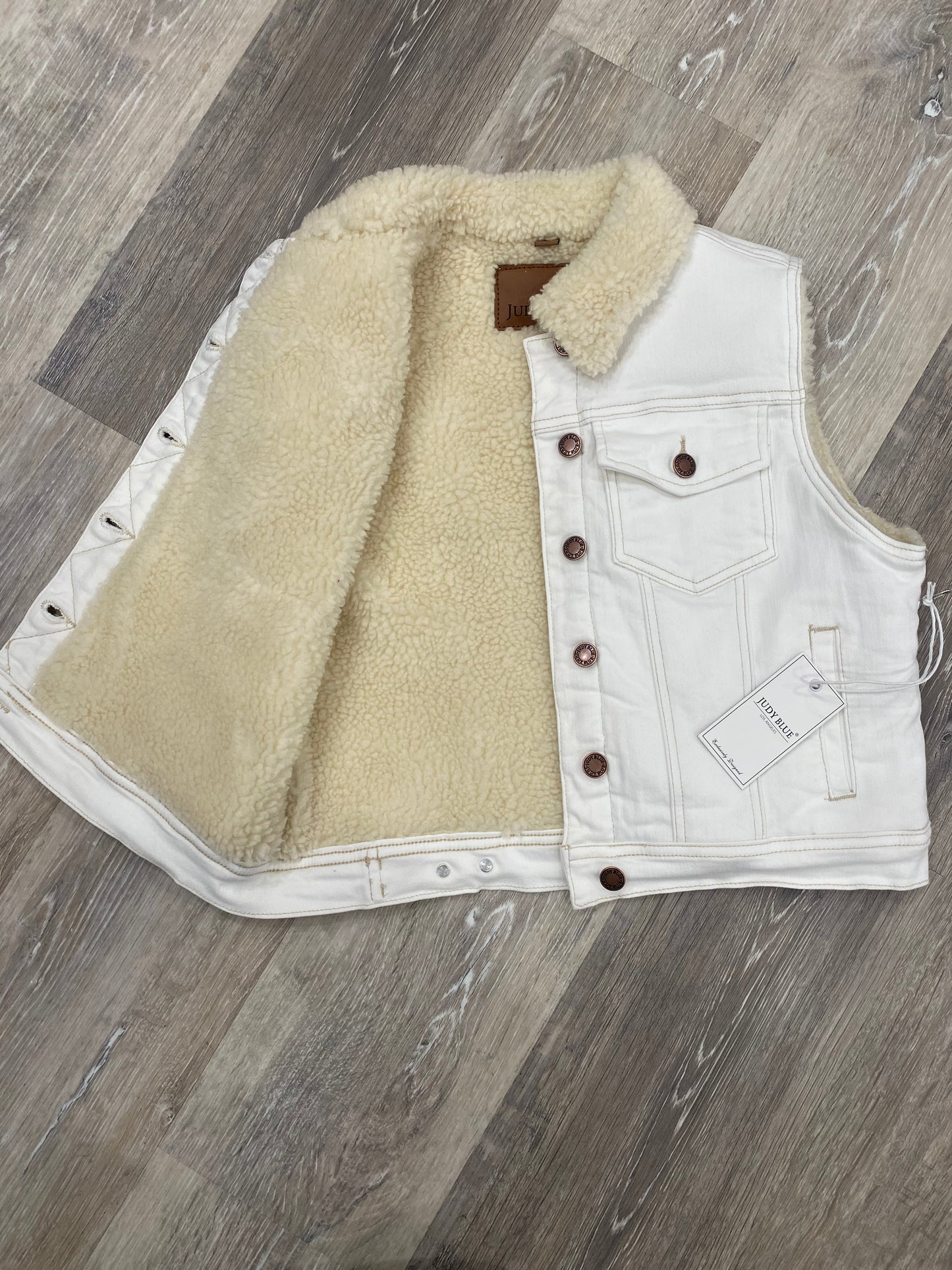 Judy Blue Shearling Lined Vest