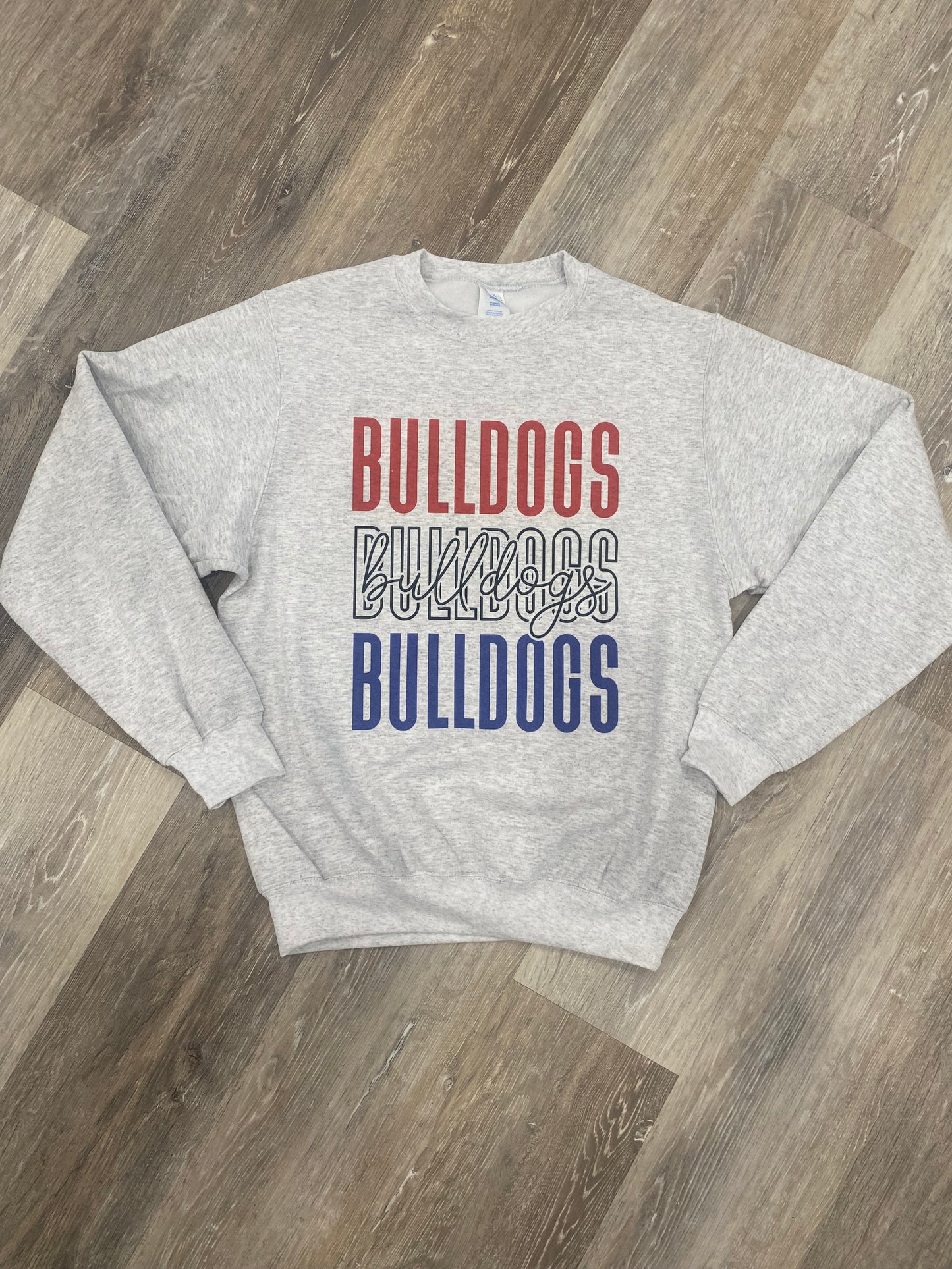"Bulldogs" Custom Crew Neck Sweatshirt