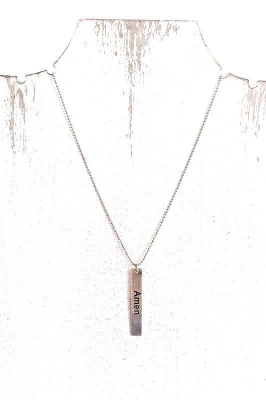 Amen Pendant Necklace