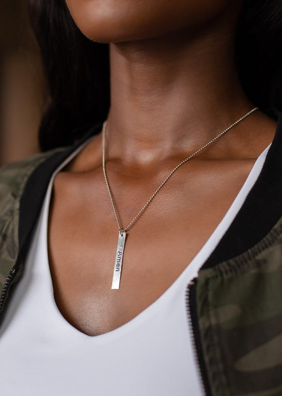 Amen Pendant Necklace