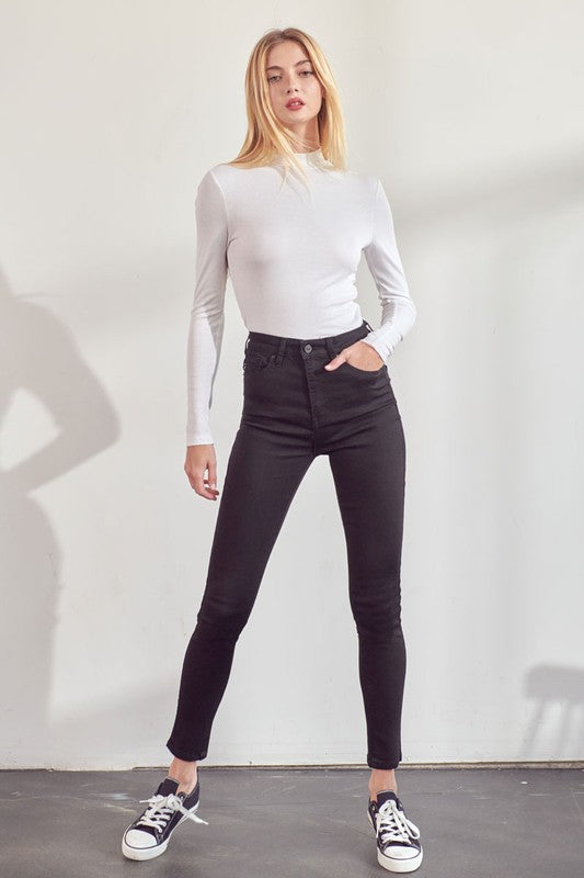 KanCan High Rise No Distressing Super Skinny Jeans