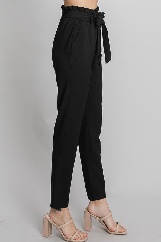 Front Tie Waist Trousers