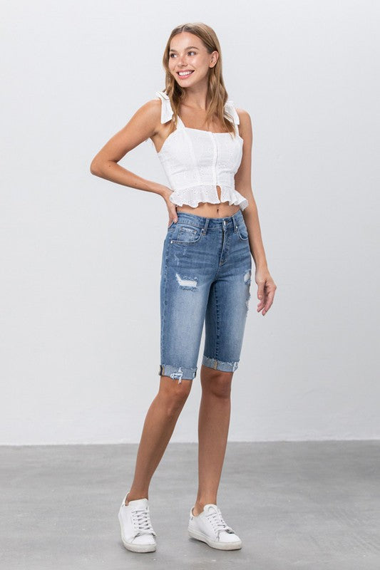 Insane Gene Mid Rise Bermuda Shorts