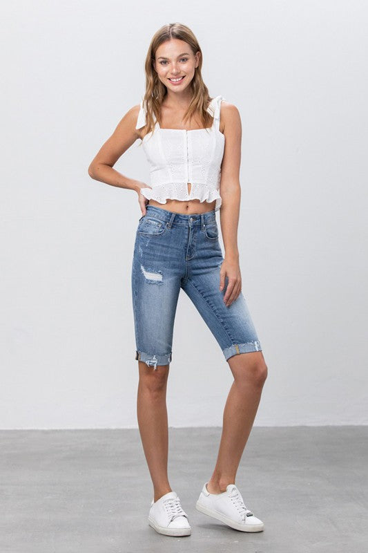 Insane Gene Mid Rise Bermuda Shorts