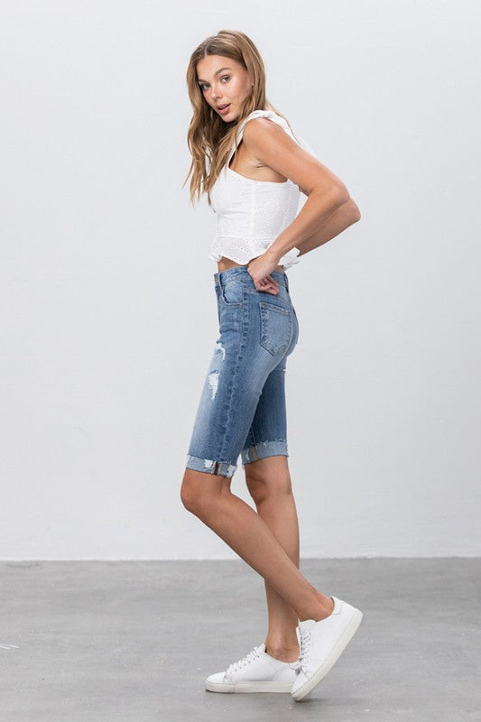 Insane Gene Mid Rise Bermuda Shorts