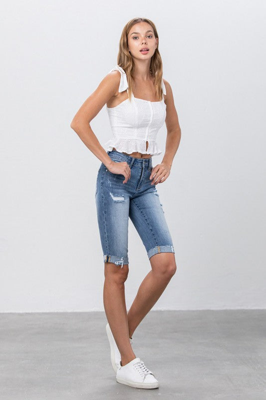 Insane Gene Mid Rise Bermuda Shorts