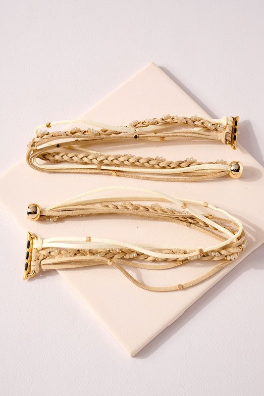 Multi Layered Iwatch Suede Leather Band