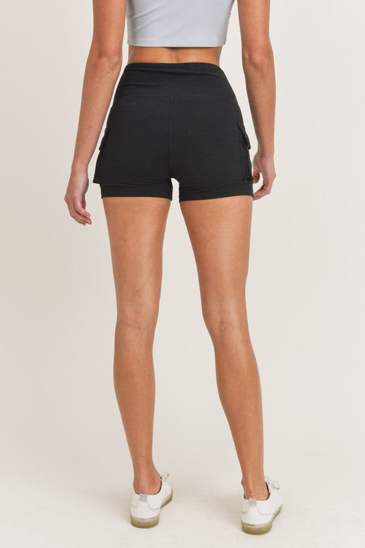 Mono B Cargo Utility Hybrid Highwaist Shorts