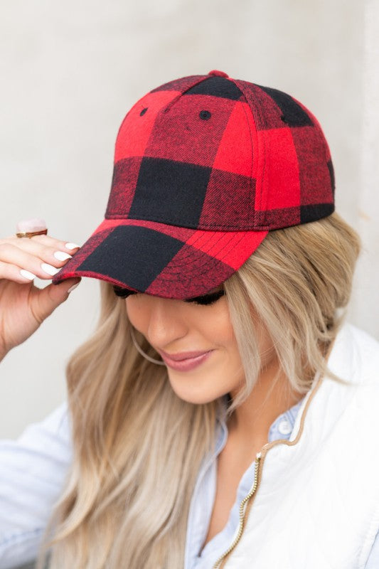 Buffalo Plaid Ball Cap