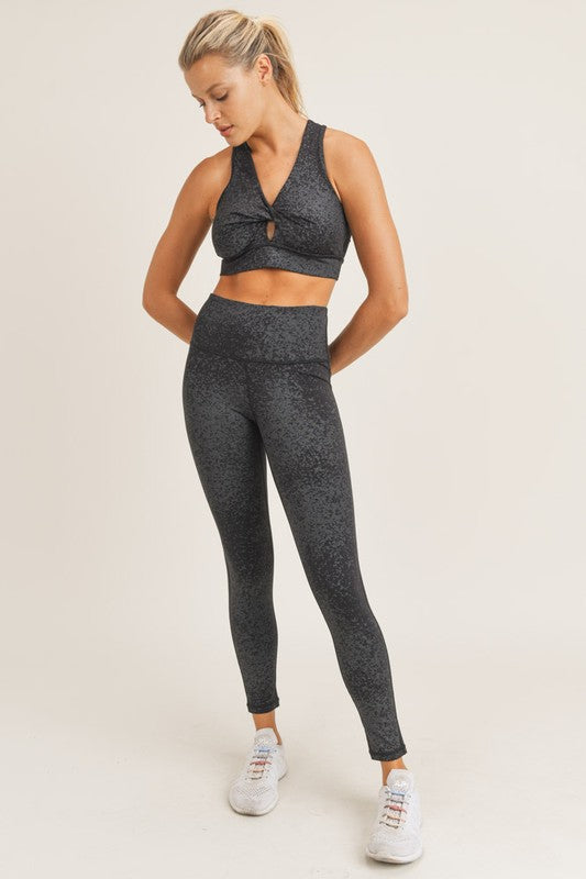 Mono B Flake Foil Highwaist Leggings