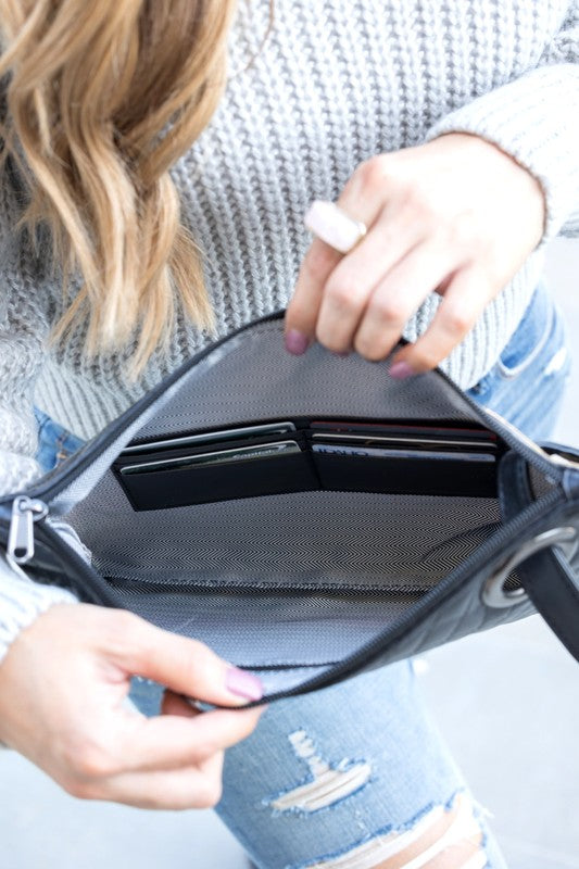 Quilted Faux Leather Oversized Handbag