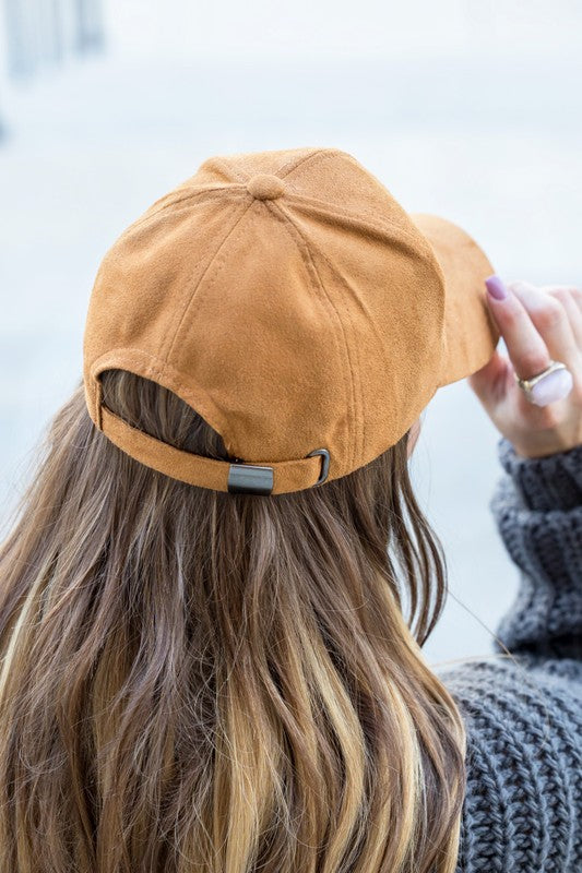 Suede Boyfriend Ball Cap