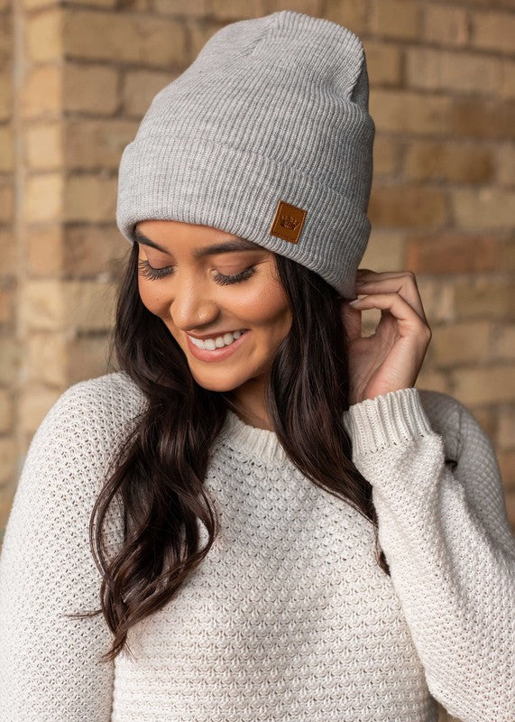 Cuffed Fleece Lined Knit Beanie