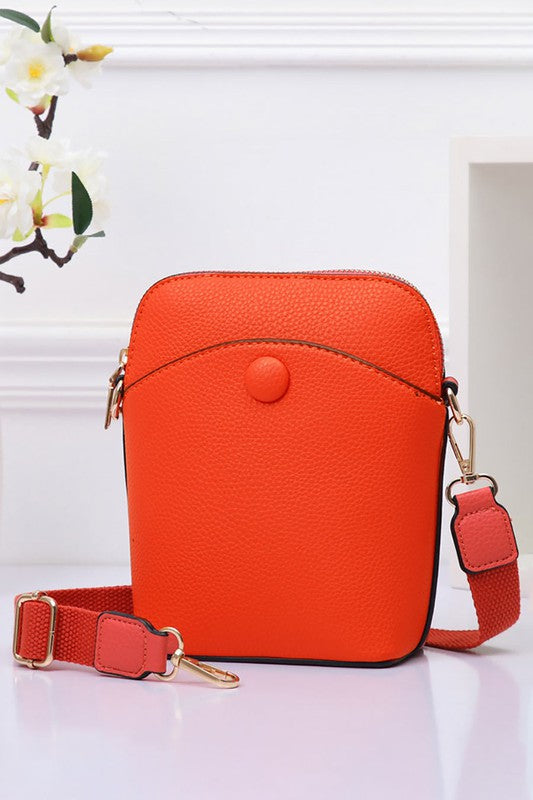 Faux Leather Mini Crossbody Bag