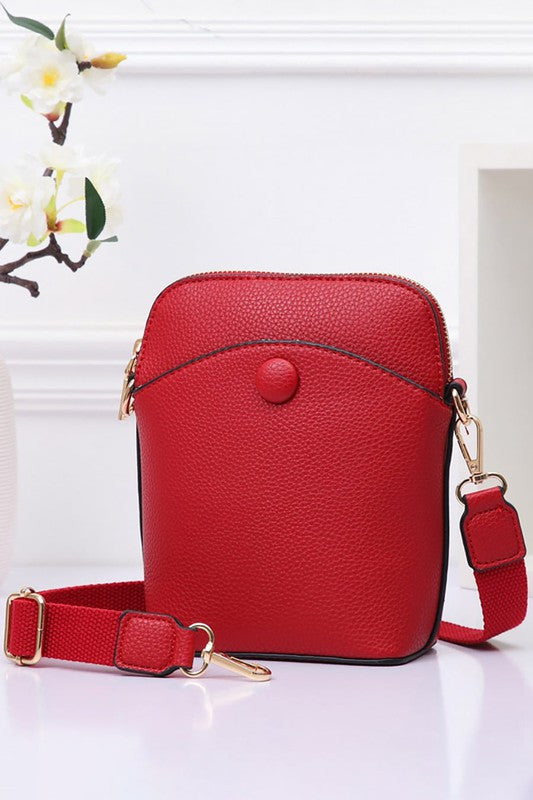 Faux Leather Mini Crossbody Bag