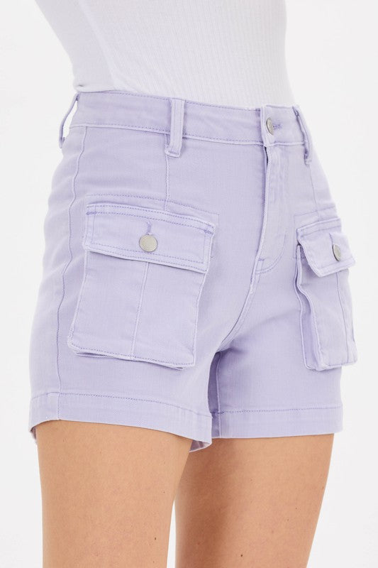 Judy Blue Lavender Cargo Shorts