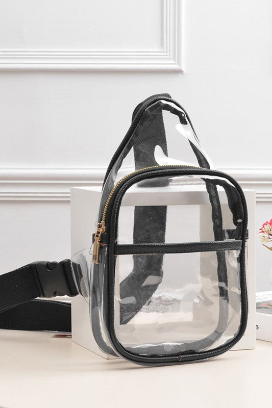 Clear Mini Backpack w/ Colored Trim