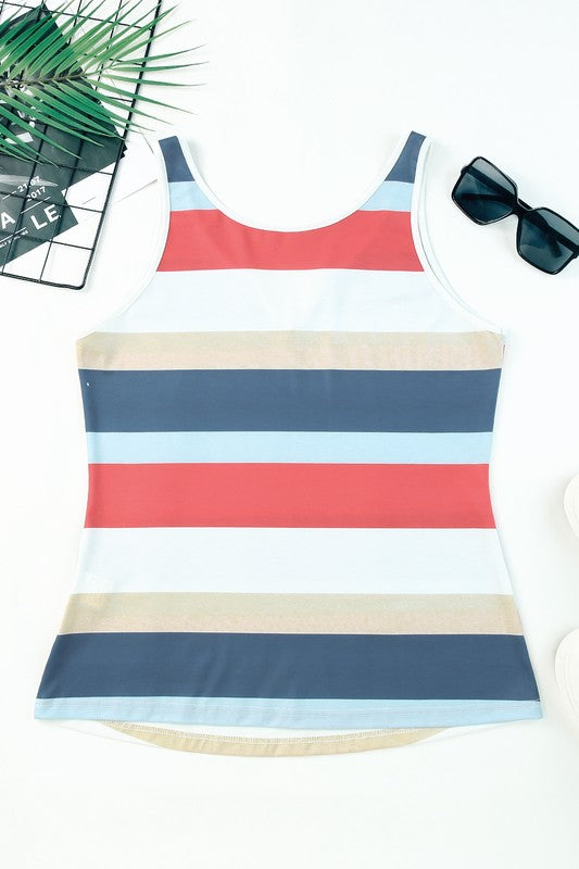 Multicolor Striped Tank Top