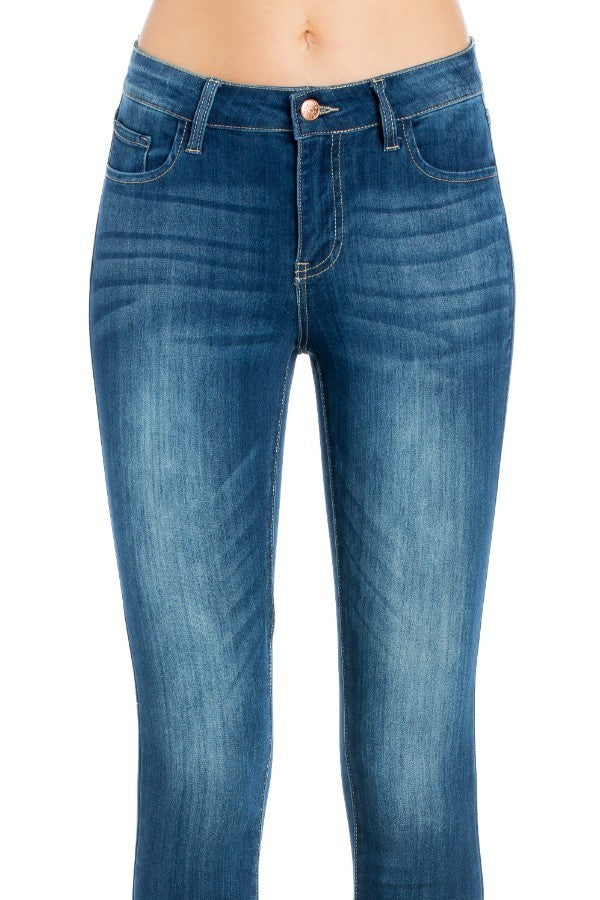 Mid Rise Ankle Skinny Jeans