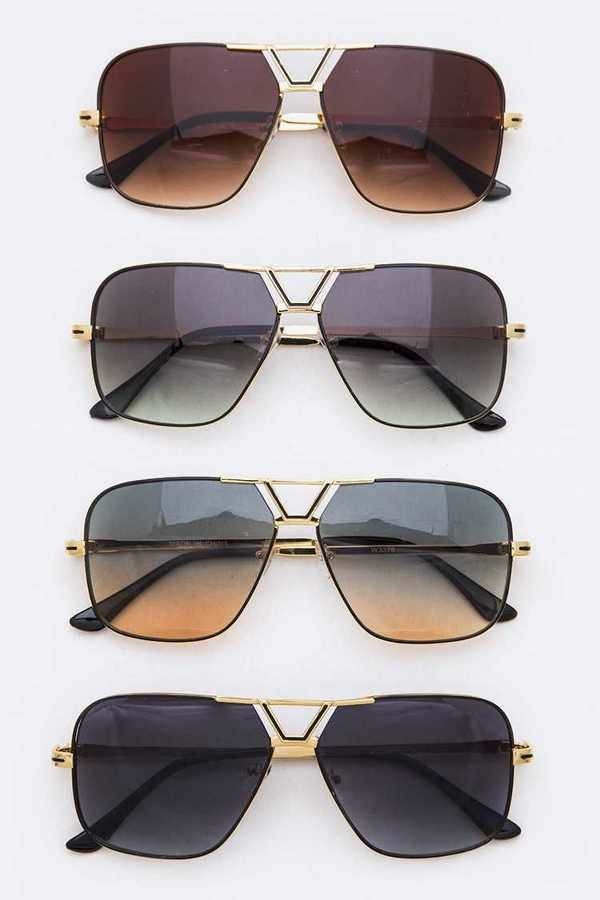 Rimless Square Sunglasses