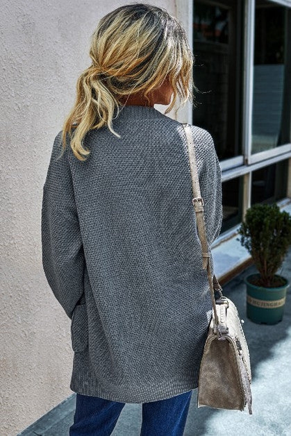 Knit Cardigan with Pockets