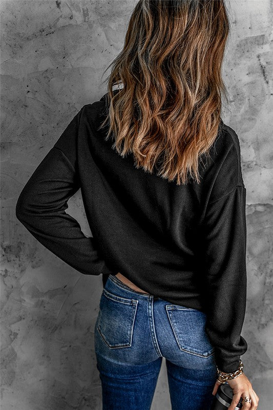 Quilted Patch Sweatshirt