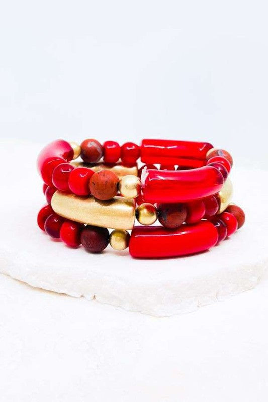 3 Strand Stretch Bracelet Set