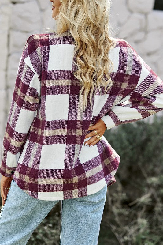 Collared Shacket with Pockets