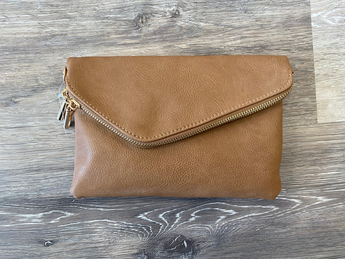 Faux Leather Clutch Bag