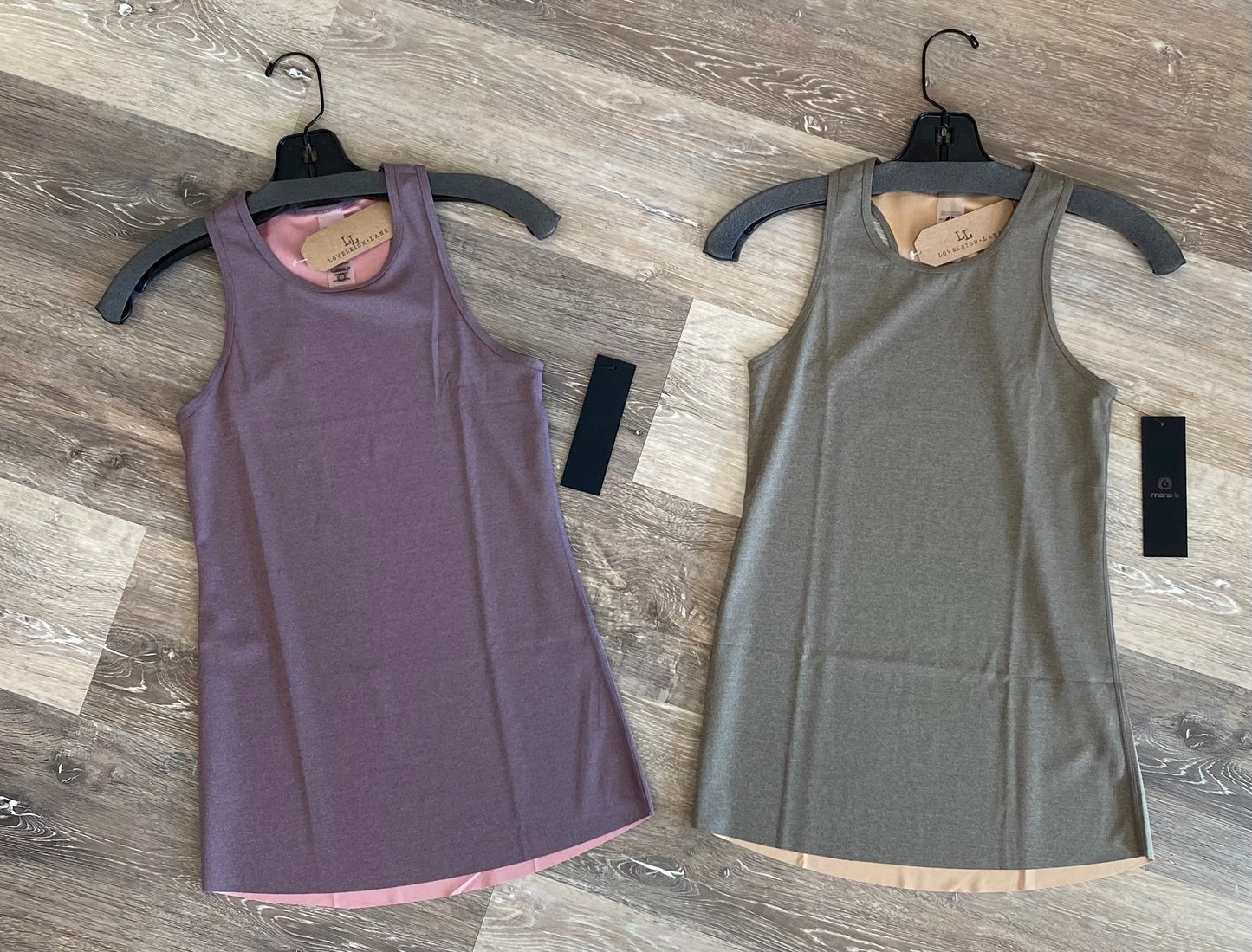 Soft Touch Melange Active Racer Back Tank Top