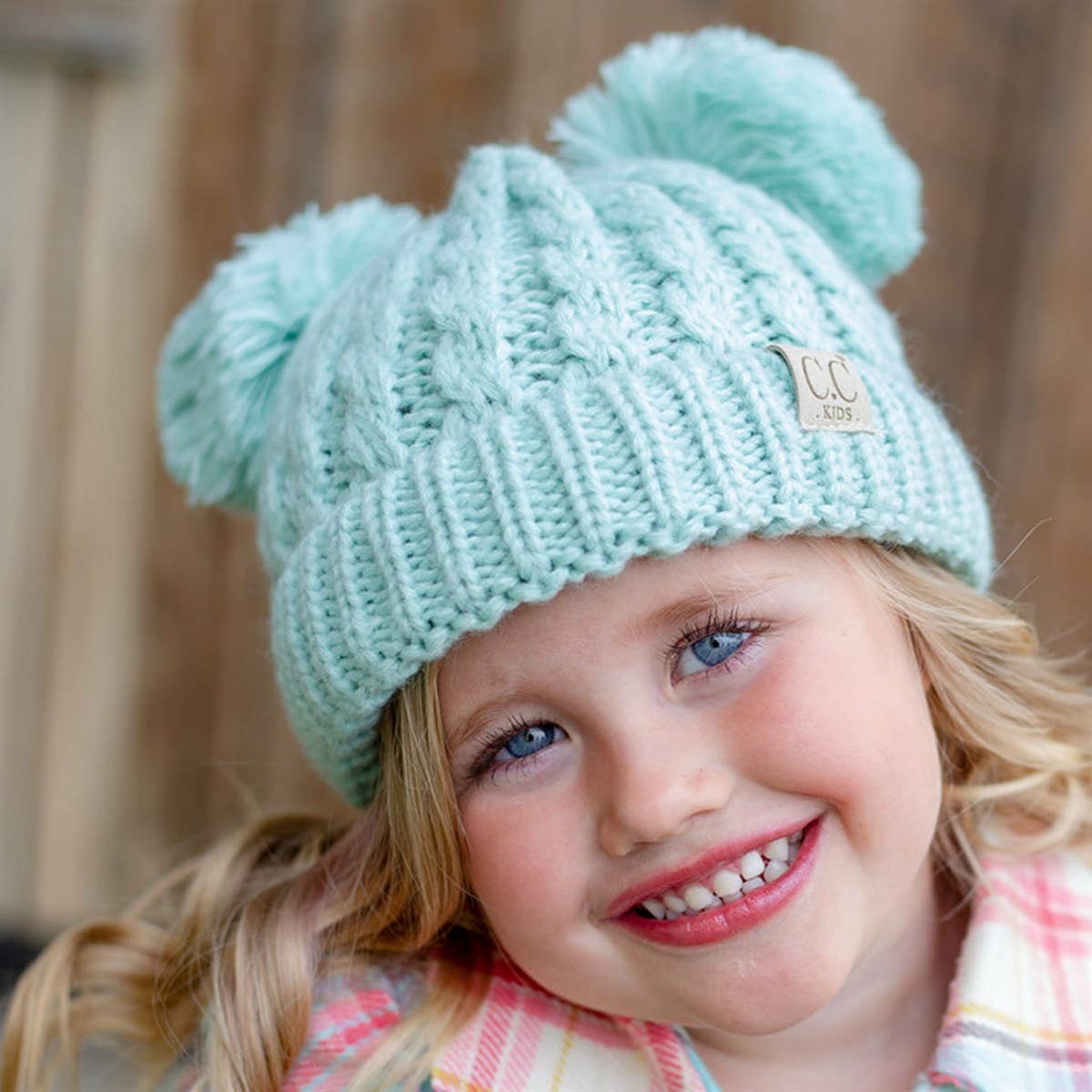 CC Kids Double Pom Beanie