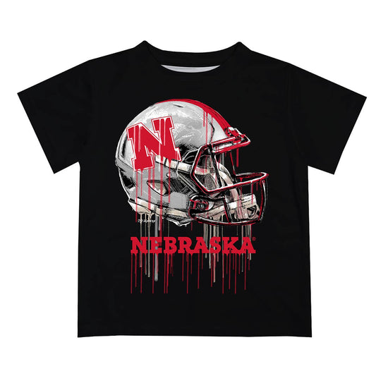 University of Nebraska Dripping Football Helmet Children's T-Shirt