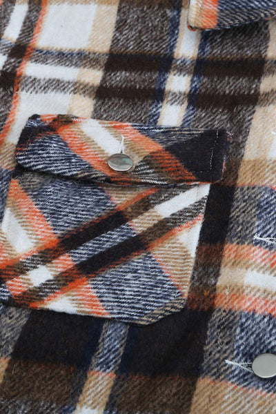 Geometric Plaid Print Flannel