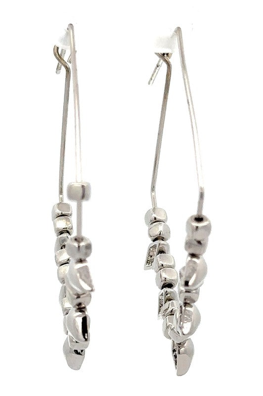 Jagged Metal Hoop Earrings