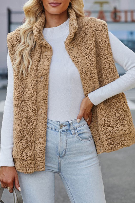 Pocket Sherpa Vest Jacket