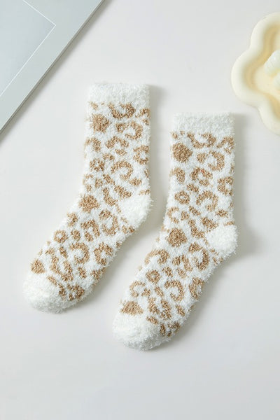 Leopard Pattern Plush Socks