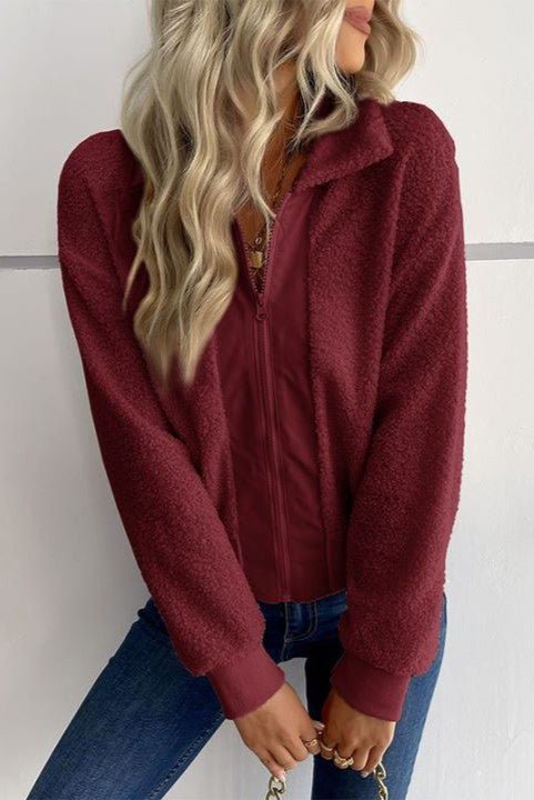 Fleece Short Zip Up Jacket